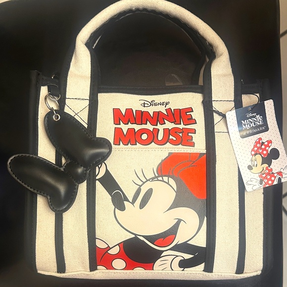 Disney Handbags - Disney Minnie Mouse Tote Bag - Black, Red, Tan